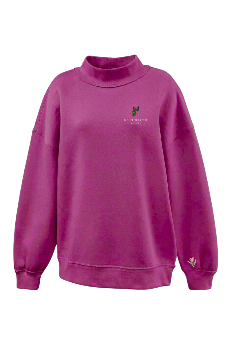 Burgundy Mockneck
