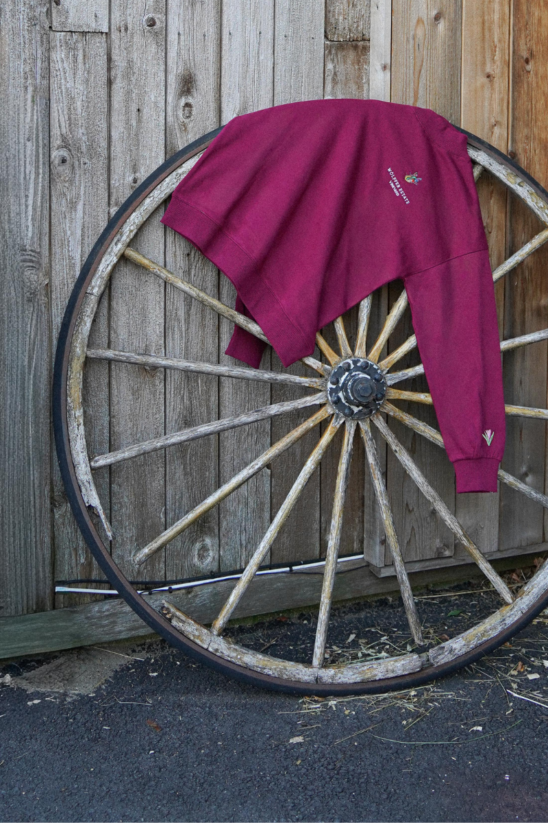 Burgundy Mockneck