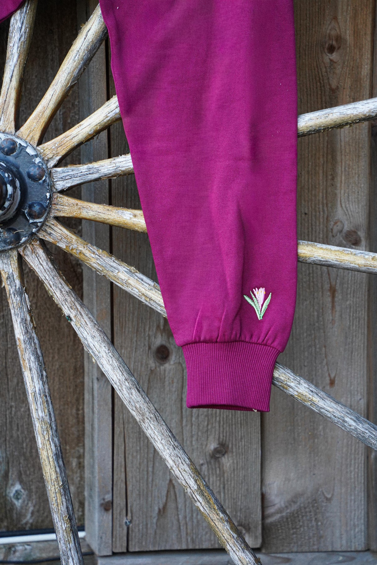 Burgundy Mockneck
